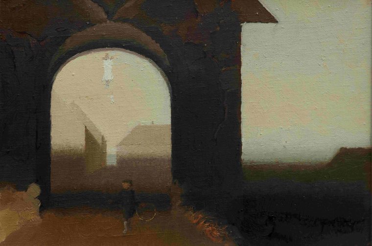 1_Miljenko Stancic, Pogled kroz lancanu kulu, 1960.-65., ulje na platnu, GMV 102133 1_Miljenko Stancic, Pogled kroz lancanu kulu, 1960.-65., ulje na platnu, GMV 102133