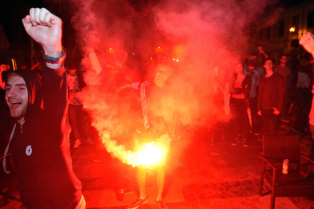 Hrvatska – Engleska, slavlje nakon pobjede