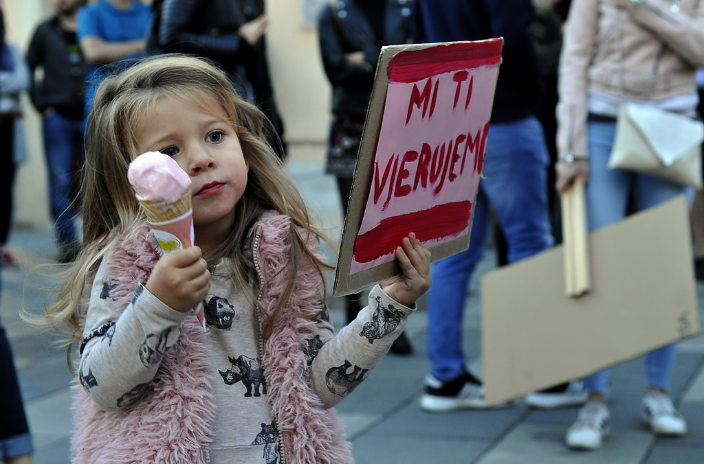 Prosvjed ‘Pravda za djevojčice’ u Varaždinu