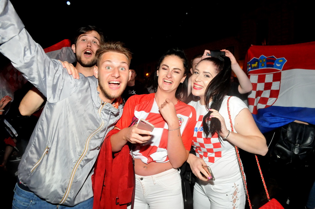 Hrvatska – Engleska, slavlje nakon pobjede