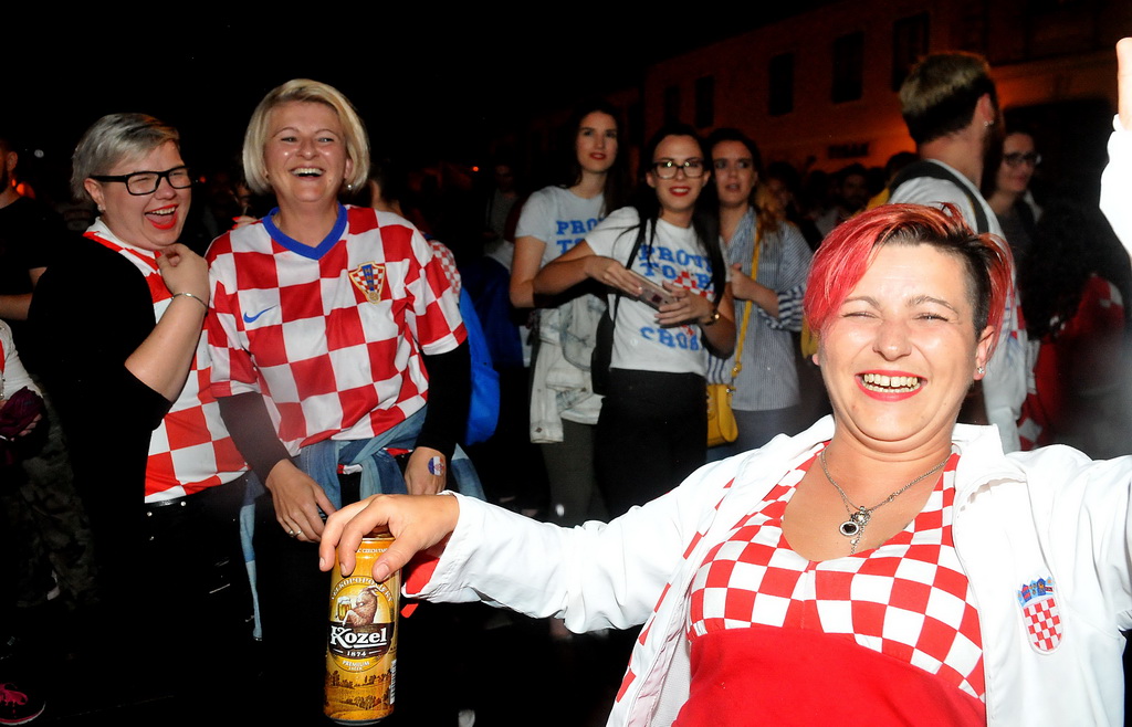 Hrvatska – Engleska, slavlje nakon pobjede