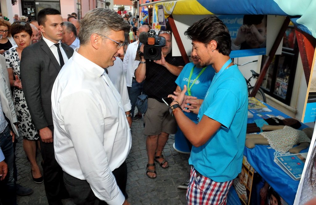 Premijer Andrej Plenković na Špancirfestu