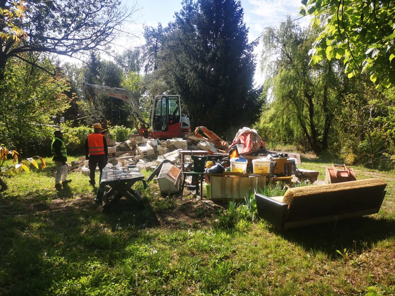 rušenje bespravnih objekata na Dravi kućice vikendice