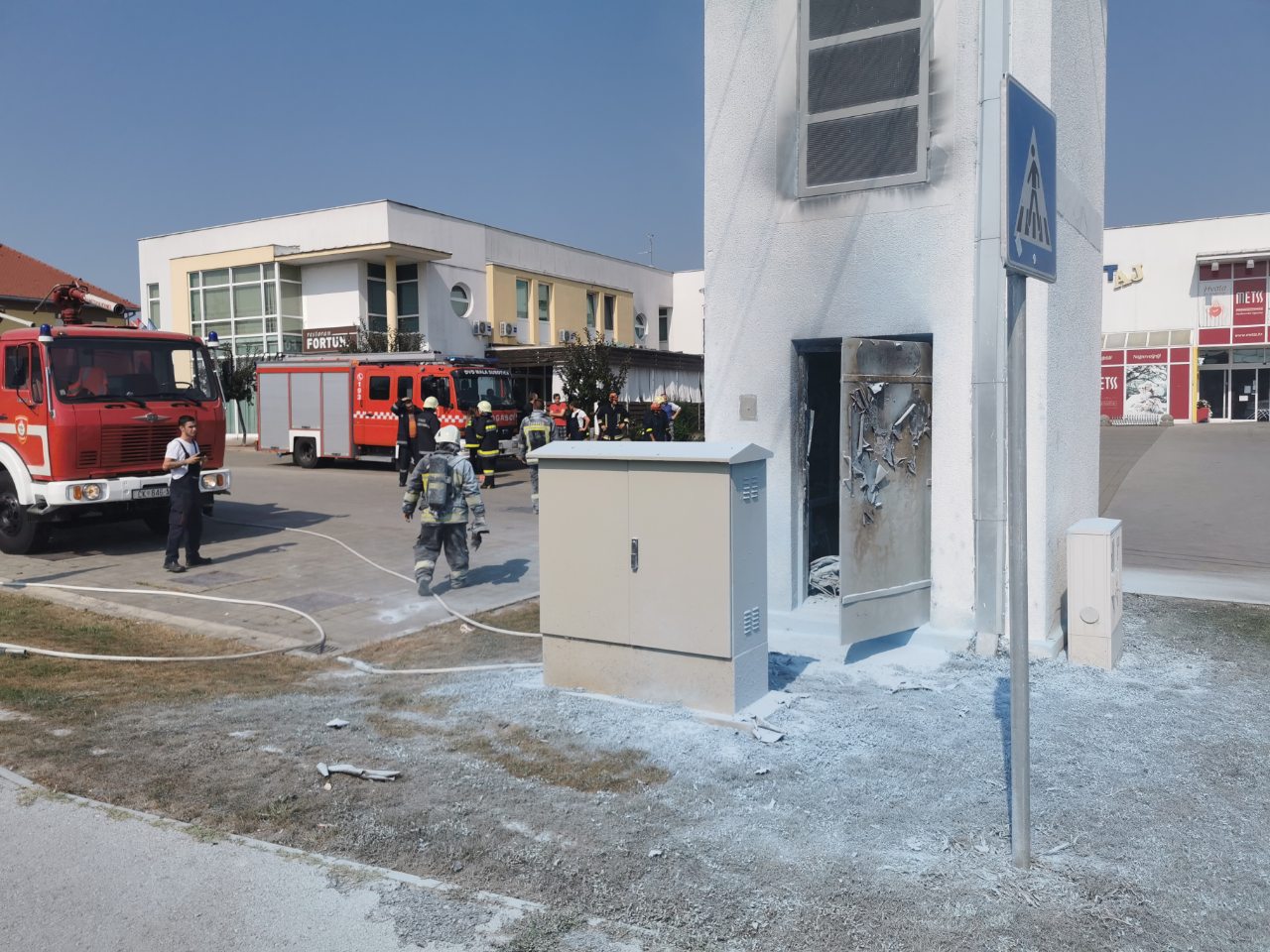 Požar trafostanice u Maloj Subotici