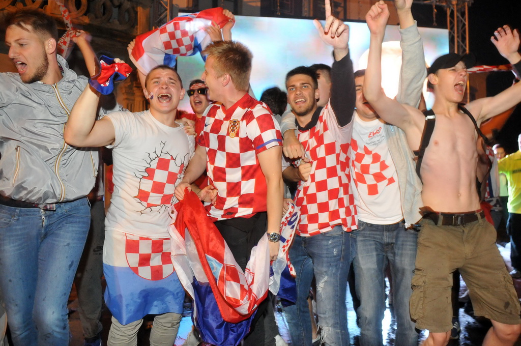 Hrvatska – Engleska, slavlje nakon pobjede