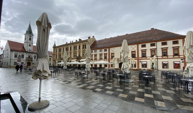 korzo, kiša