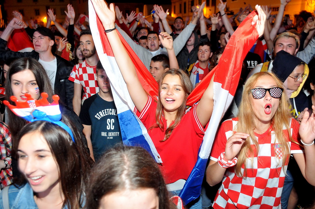 Hrvatska – Engleska, slavlje nakon pobjede