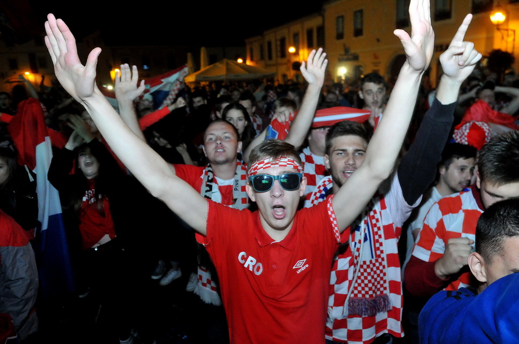 Hrvatska – Engleska, slavlje nakon pobjede