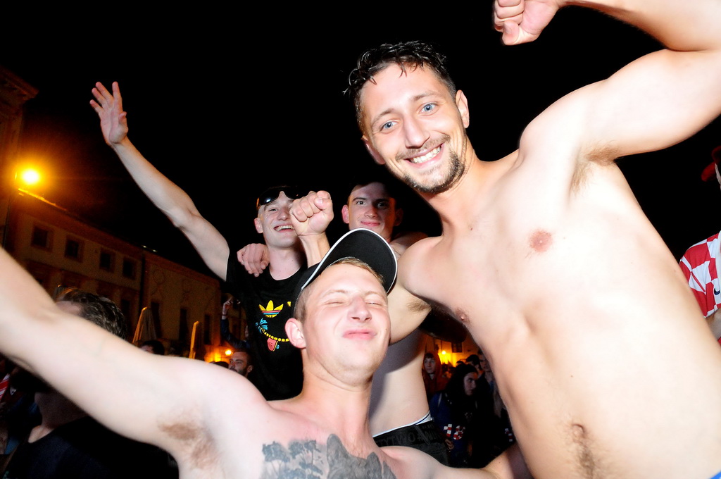 Hrvatska – Engleska, slavlje nakon pobjede