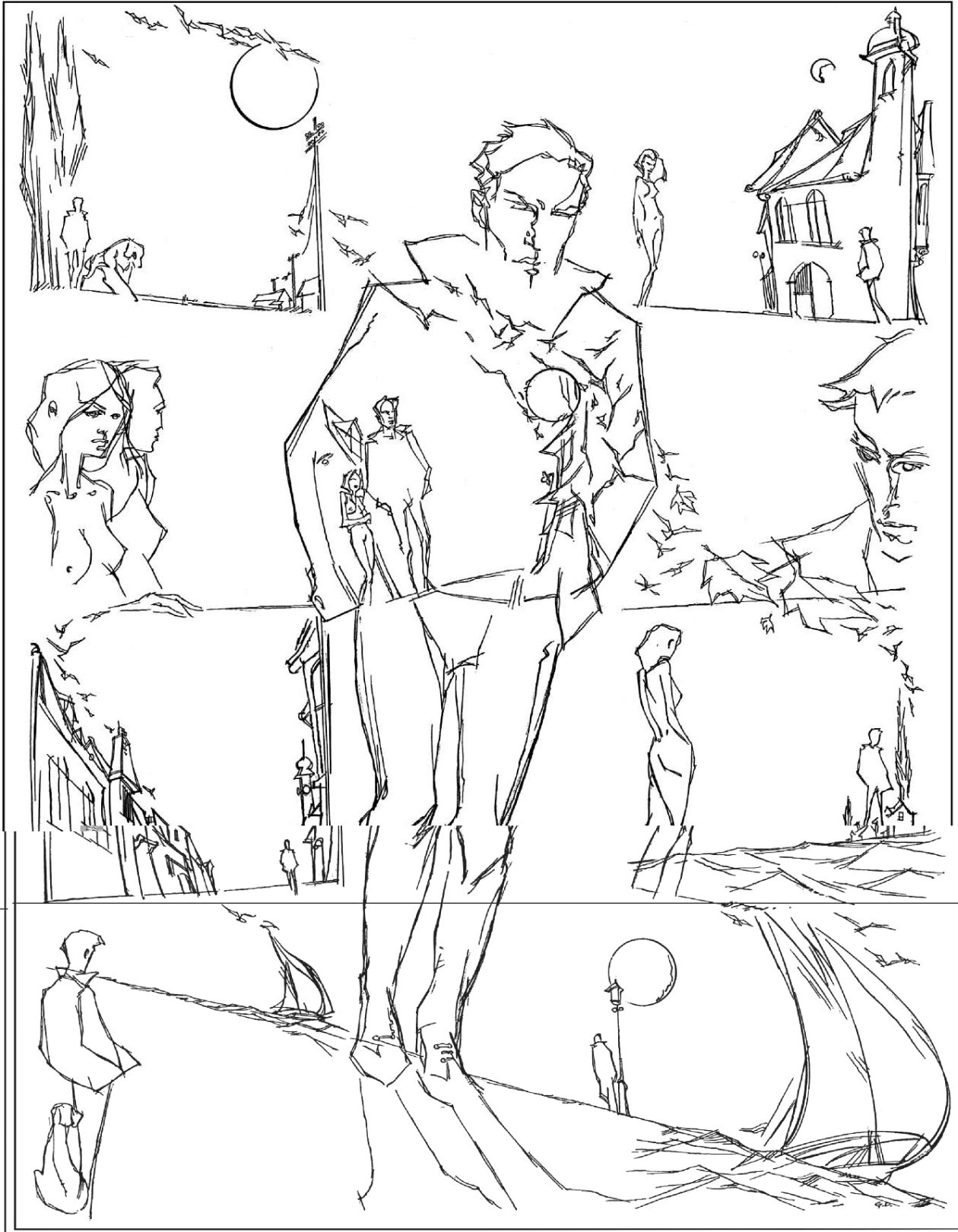 Dušan Gačić ilustracija za CD