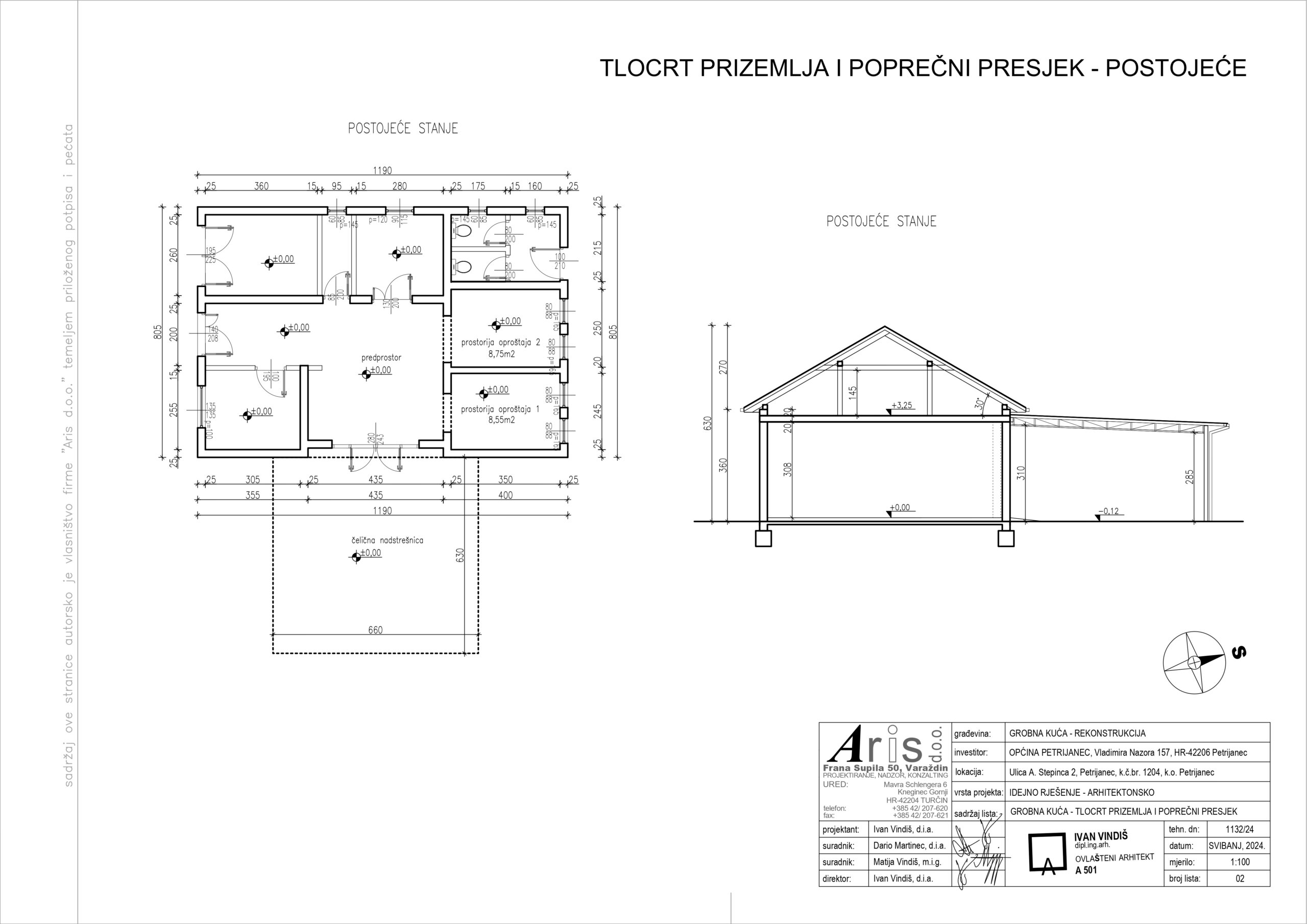 Grobna kuća Petrijanec – nacrti_page-0002 Grobna kuća Petrijanec – nacrti_page-0002