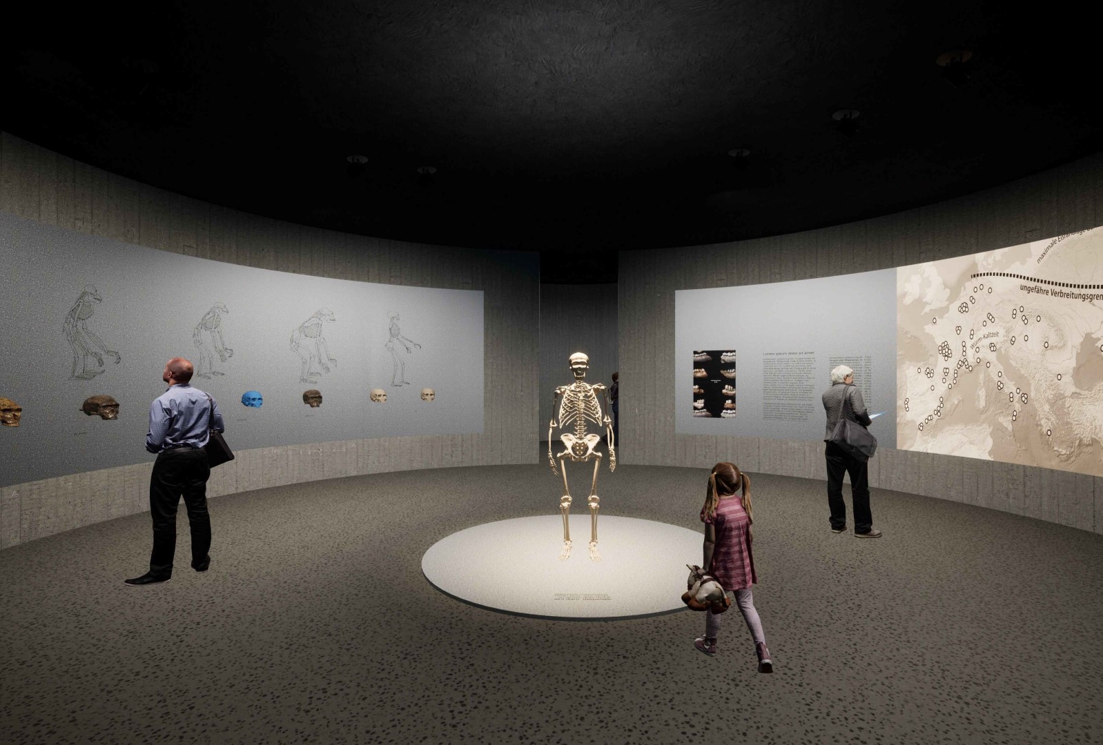 Idejno rješenje Interpretacijski centar Špilja Vindija, prva nagrada, autori Vanja Ilić arhitektura i produkt dizajn, Goran Josip Zmaić graf