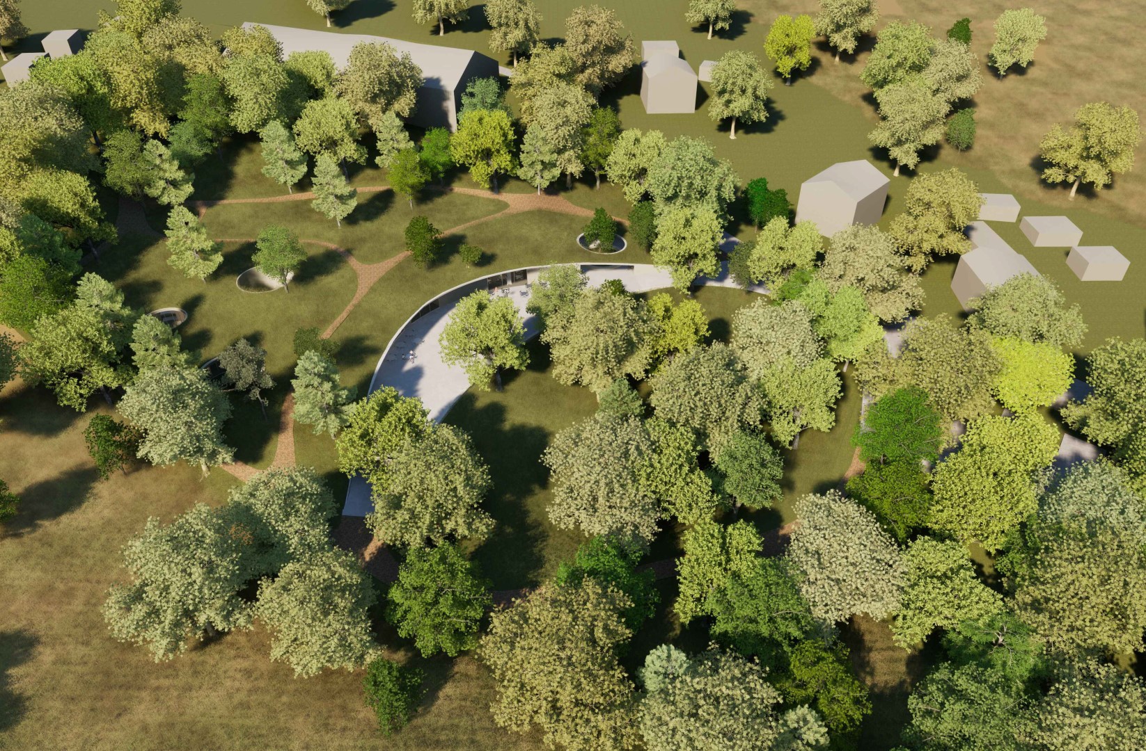 Idejno rješenje Interpretacijski centar Špilja Vindija, prva nagrada, autori Vanja Ilić arhitektura i produkt dizajn, Goran Josip Zmaić graf[6]