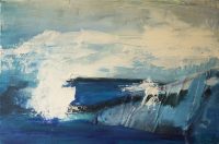 Jakopanec Jasmina_Dio morskog dna, dio neba_kombinirana tehnika (akril, pastel, kolaz)_39,5×59,5cm_2024