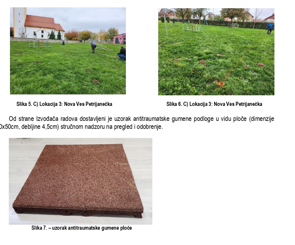 Lokacije Nova Ves Petrijaneča i antigumene podloge POSTOJEĆE STANJE