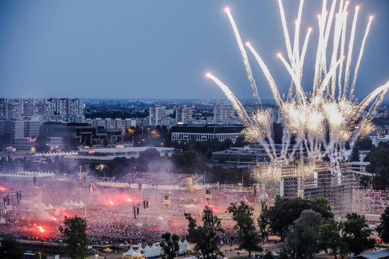 Zagreb: Pogled s Prisavlja na koncert Marka Perkovića Thompsona