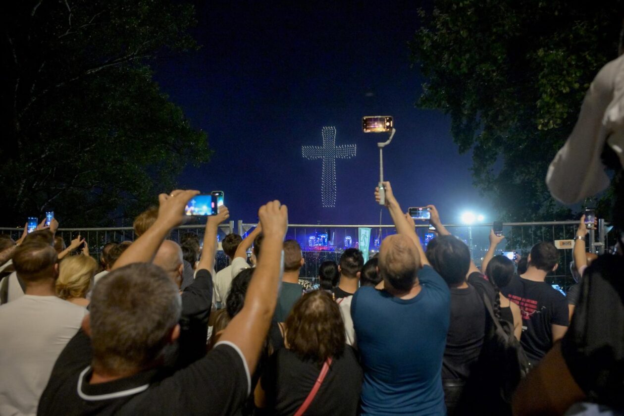 Scenografija dronovima na  koncertu Marka Perkovića Thompsona