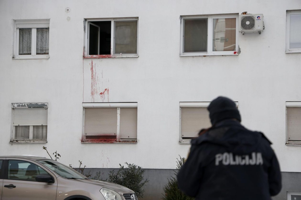 Varaždin: Tragovi krvi na zgradi, policijski očevid je u tijeku
