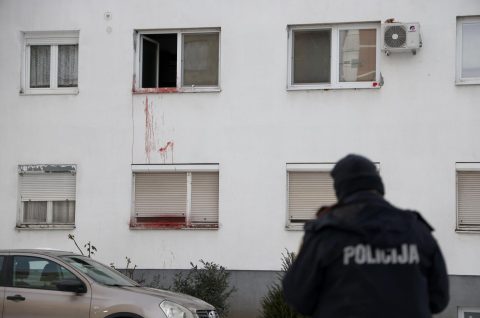 Varaždin: Tragovi krvi na zgradi, policijski očevid je u tijeku