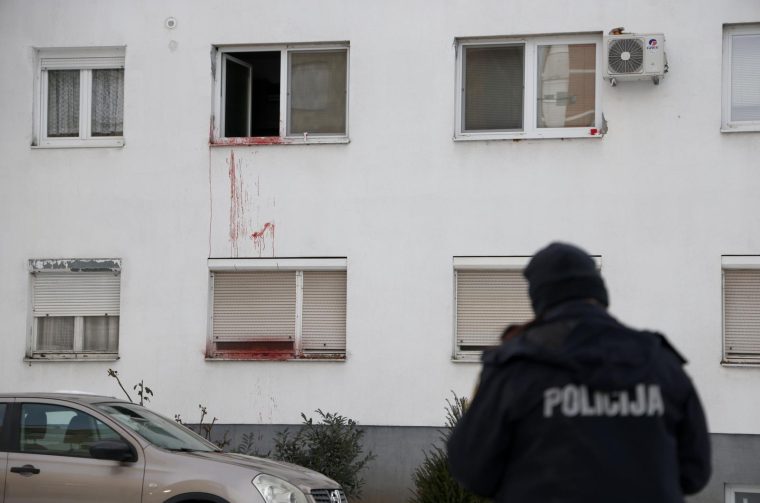 Varaždin: Tragovi krvi na zgradi, policijski očevid je u tijeku