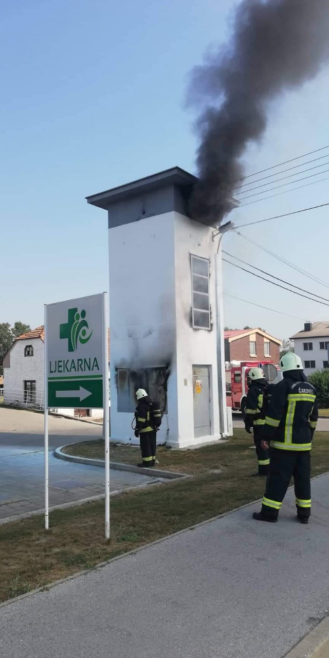 Požar trafostanice u Maloj Subotici