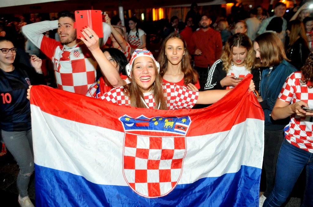 Hrvatska – Engleska, slavlje nakon pobjede