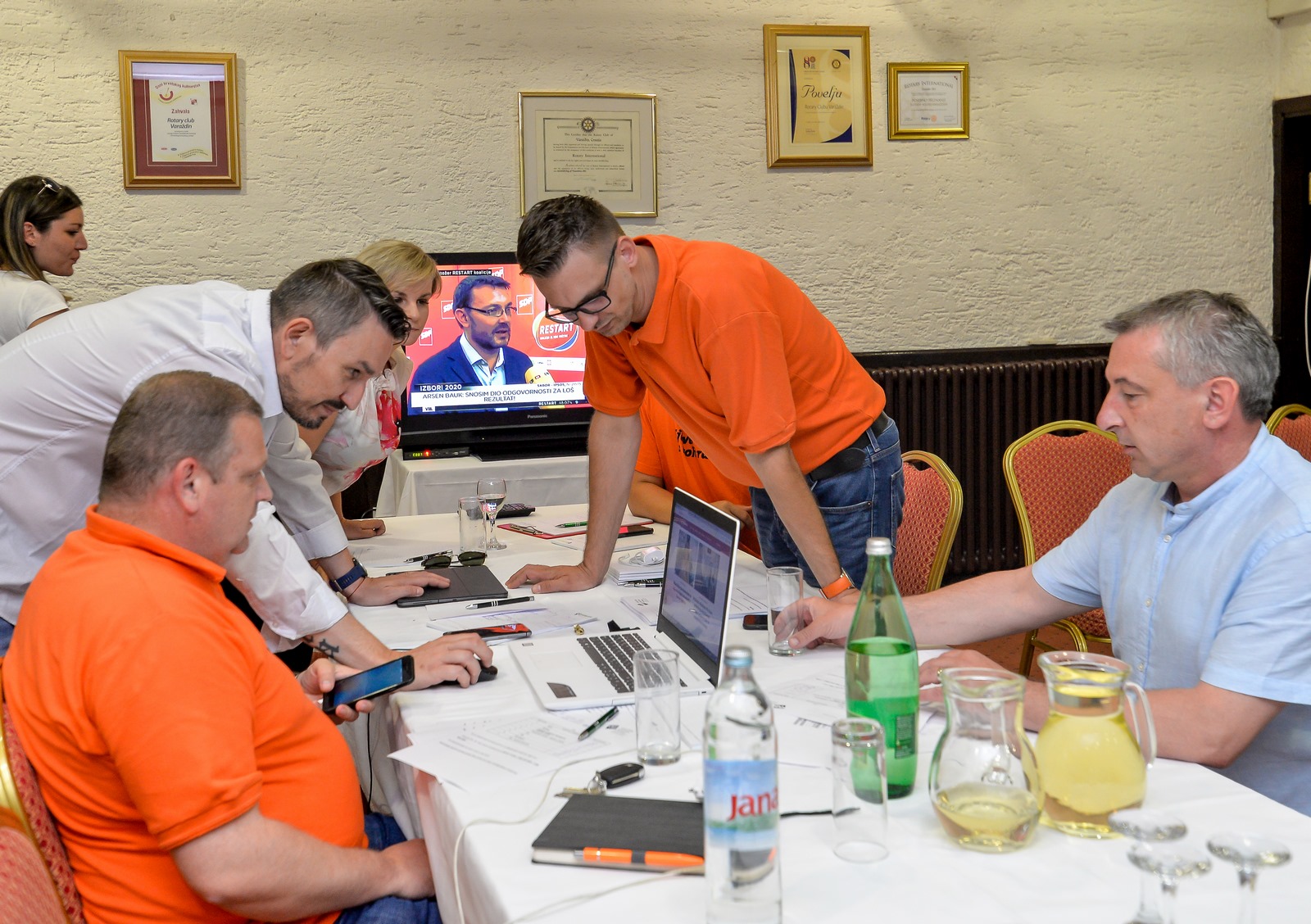 izborni stožer, HNS