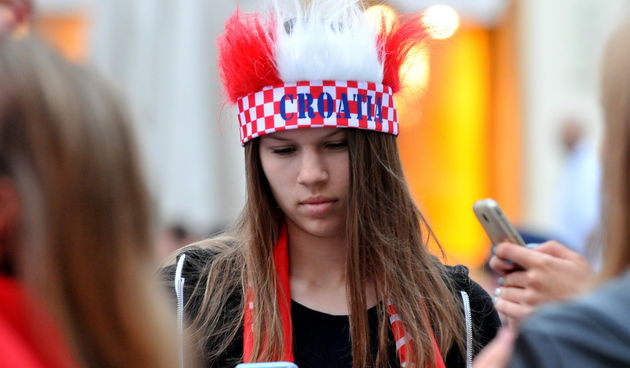 Navijači na Korzu, utakmica Hrvatska – Engleska Navijači na Korzu, utakmica Hrvatska – Engleska