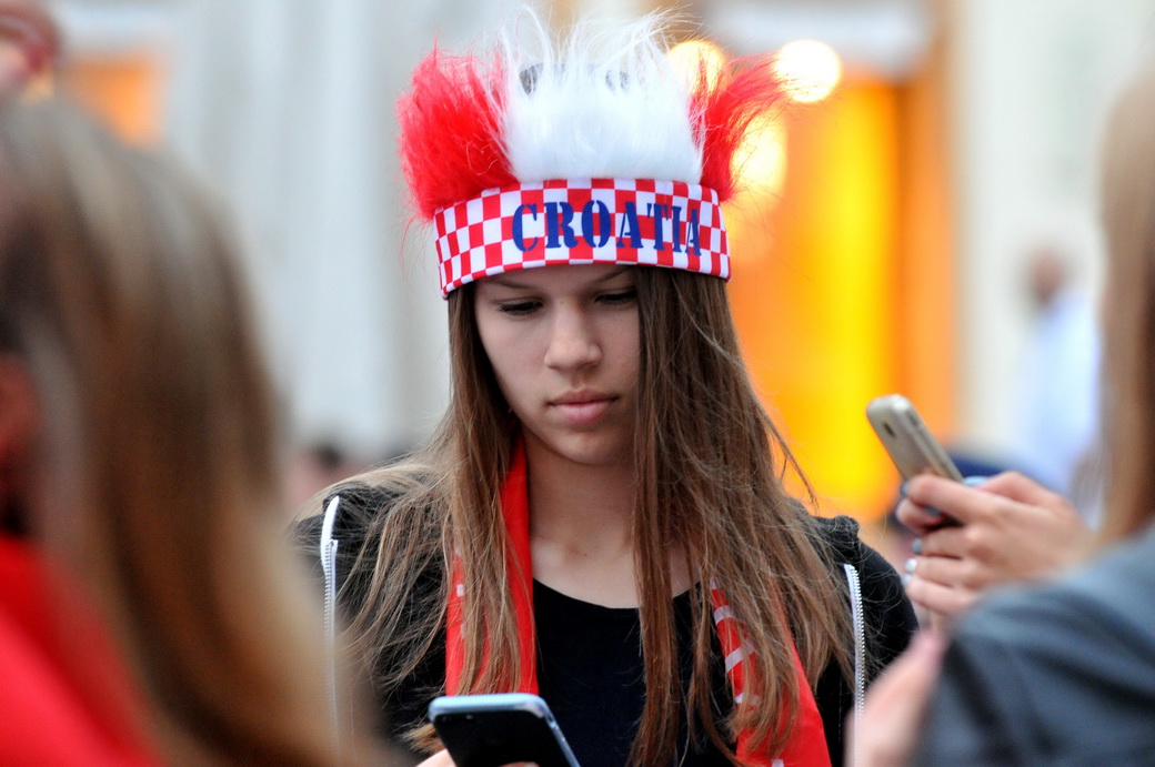 Navijači na Korzu, utakmica Hrvatska – Engleska