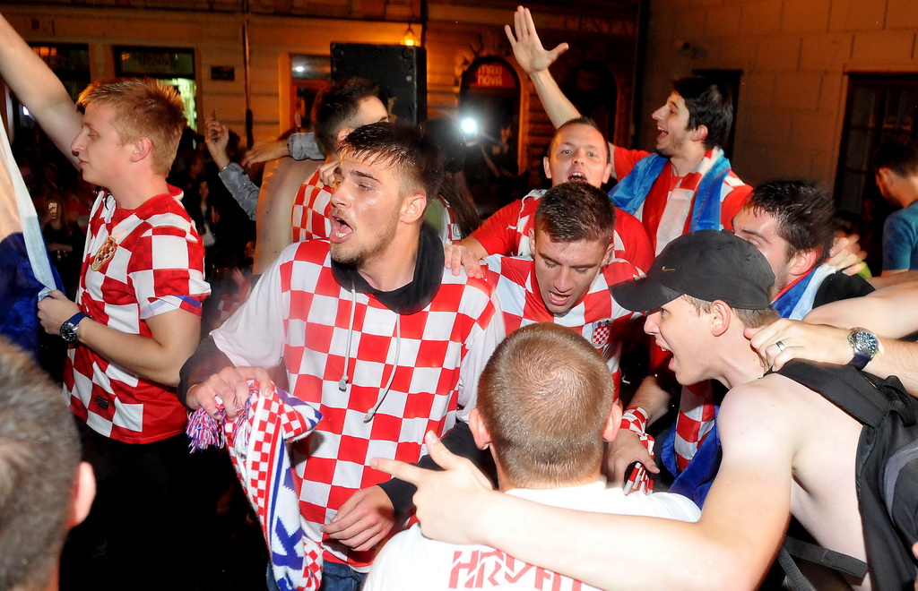 Hrvatska – Engleska, slavlje nakon pobjede