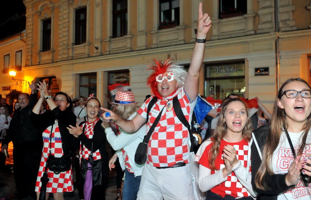 Hrvatska – Engleska, slavlje nakon pobjede