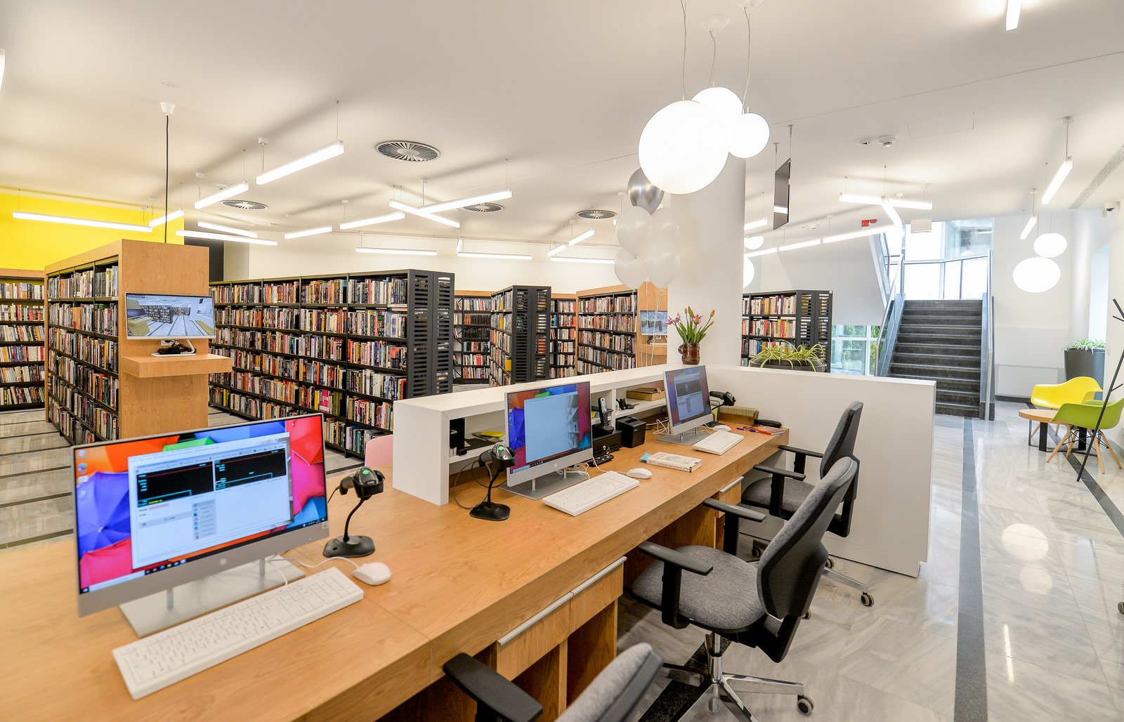 Gradska knjižnica i čitaonica, Varteksova robna kuća, otvorenje 26.4.2021, knjižnica