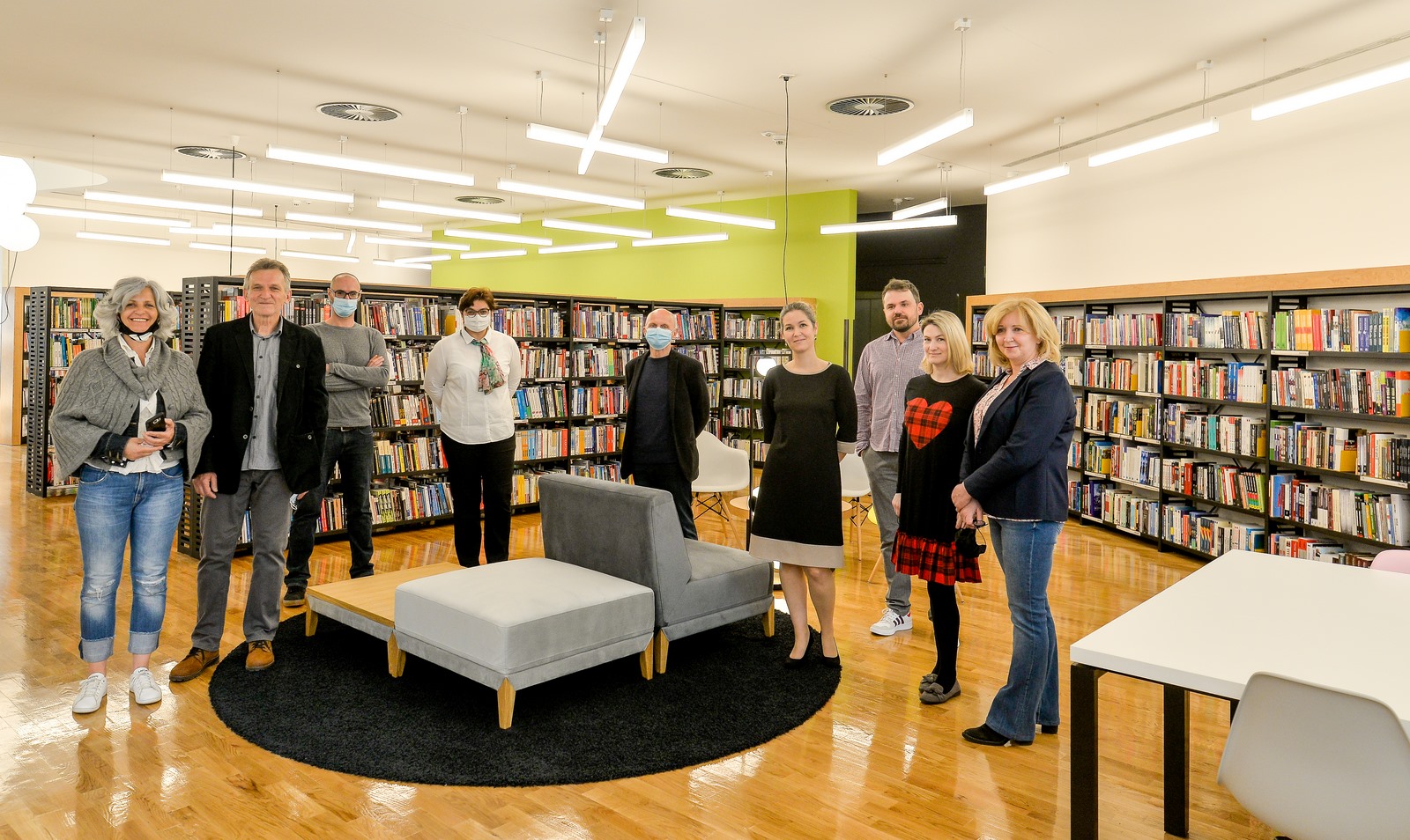 Gradska knjižnica i čitaonica, Varteksova robna kuća, otvorenje 26.4.2021, knjižnica