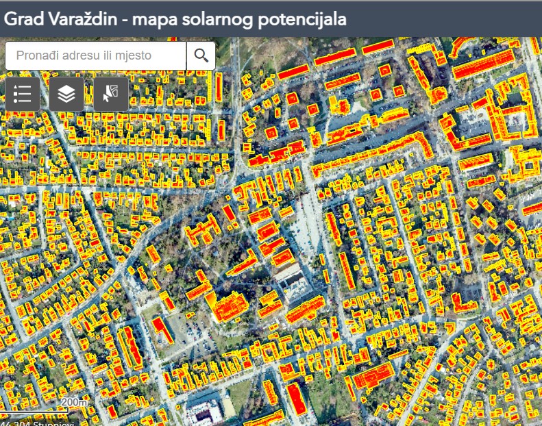 mapa solarnog potencijala
