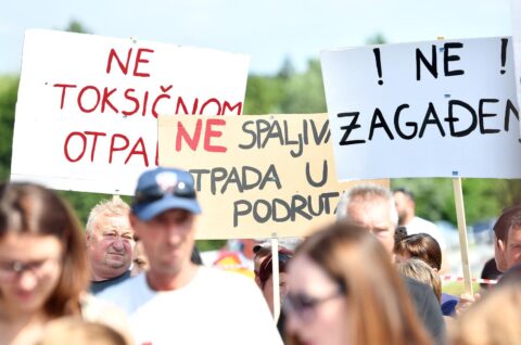 Podrute: Prosvjed eko udruge “Naš zavičaj” protiv plana izgradnje spalionice otpada